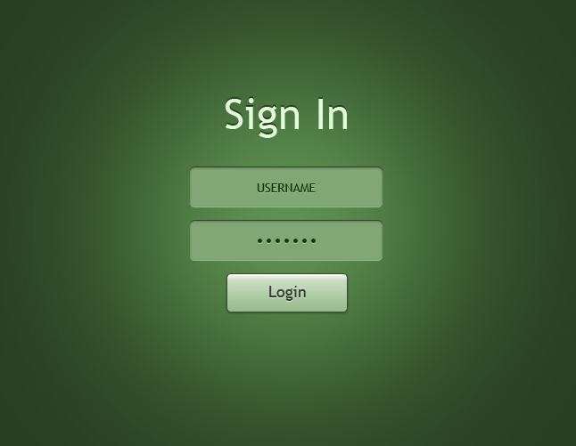 Login-Form PSD