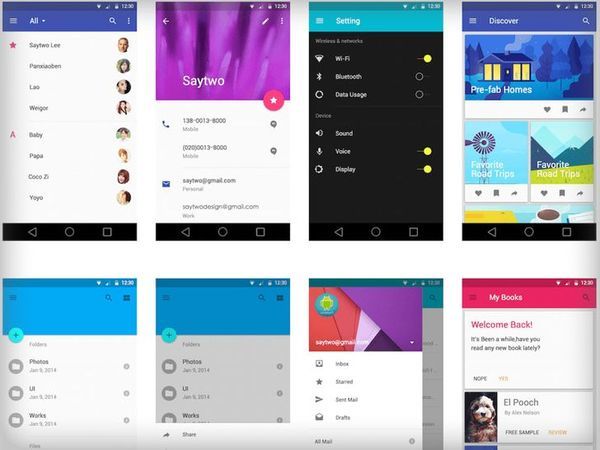 Lollipop Android UI Lollipop Android UI