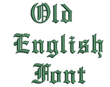 Machine Embroidery Old English Font