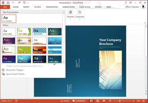 Microsoft PowerPoint Brochure Templates Free