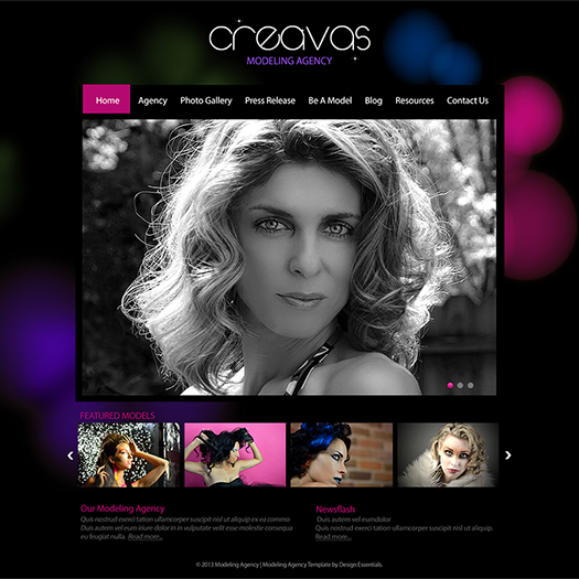 Modeling Photoshop Template Modeling Photoshop Template