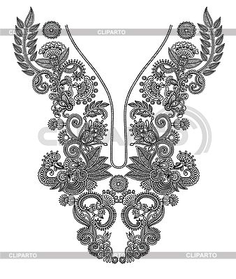 Neckline Embroidery Design
