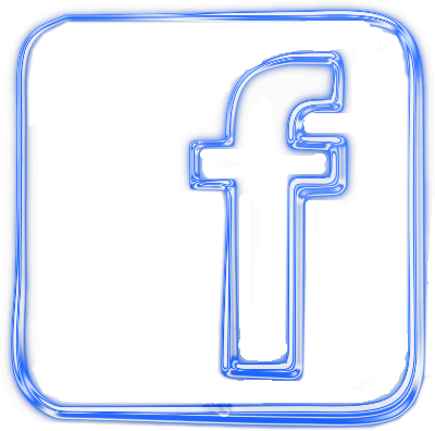 Neon Facebook Logo