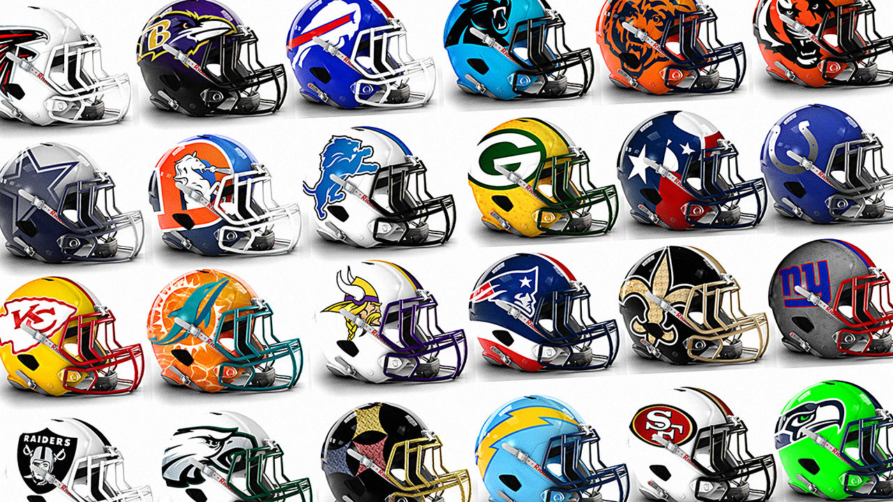 New NFL Football Team Helmets