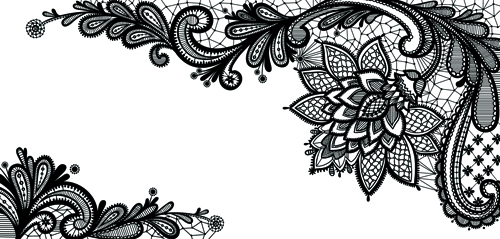 17 Black Lace Vector Free Images