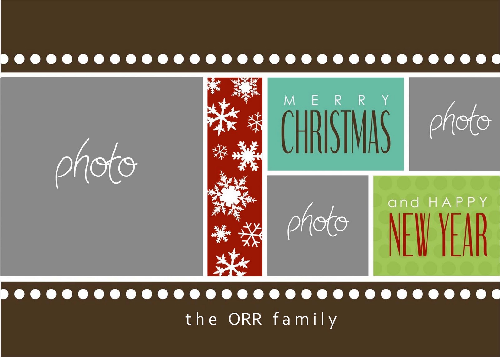 Photoshop Christmas Card Templates