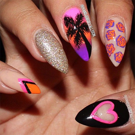 Pointy Nail Designs 2014