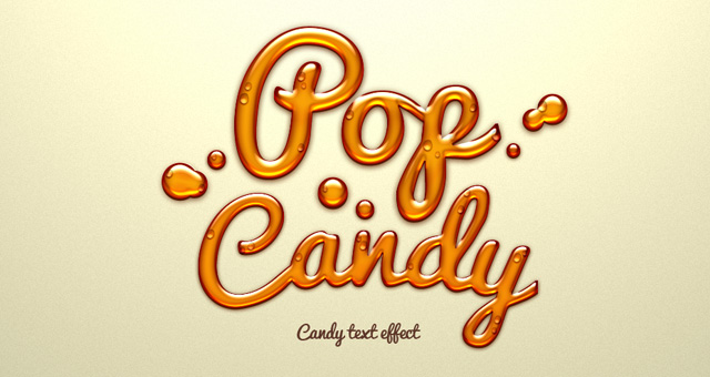 Pop Candy Text Effect Photoshop