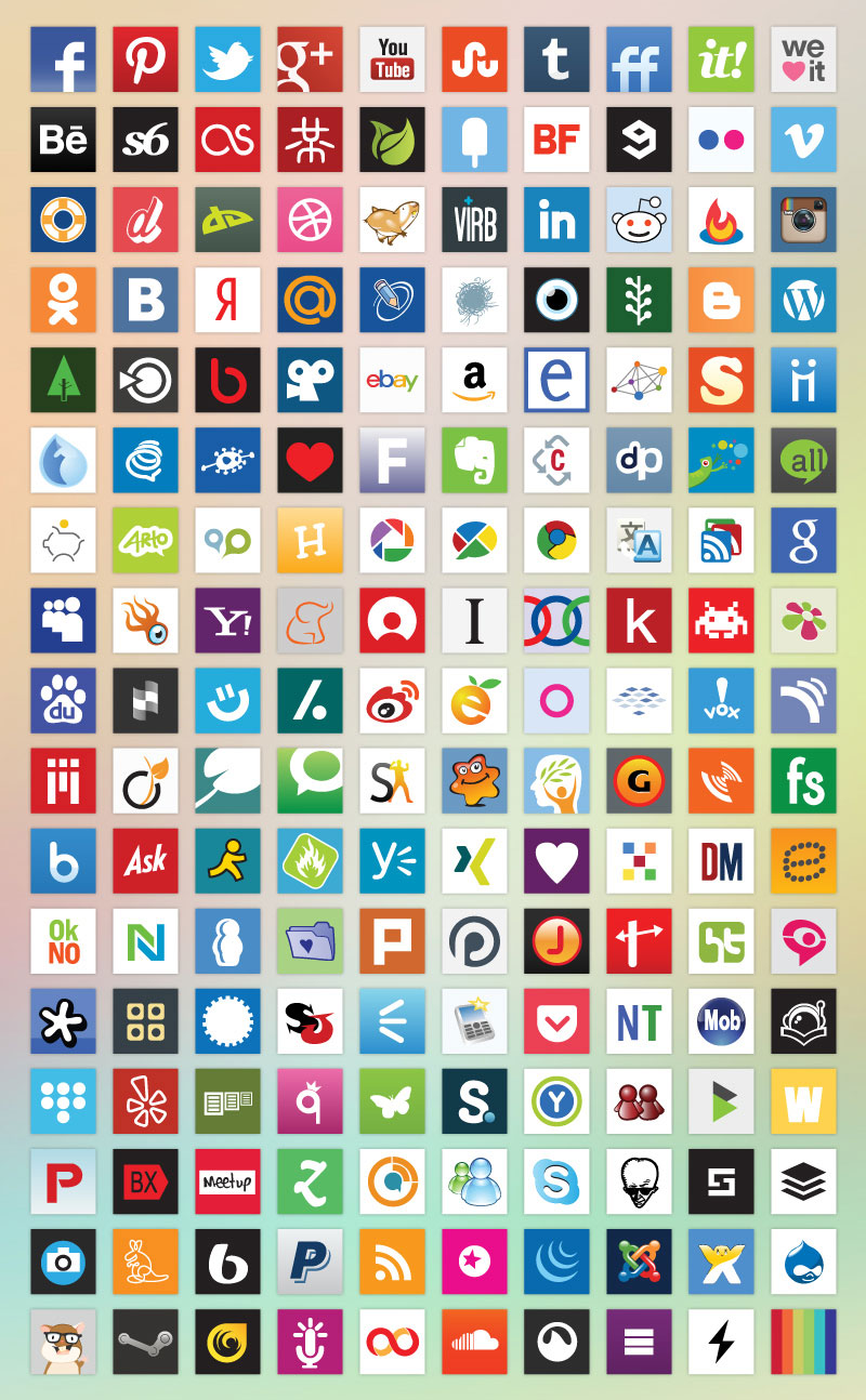 Popular Social Media Icons