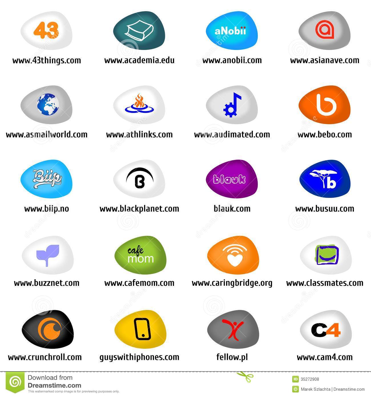 Popular Social Media Icons