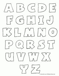 Printable Bubble Letters