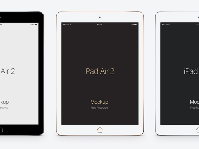 PSD Vector Mockup iPad Air