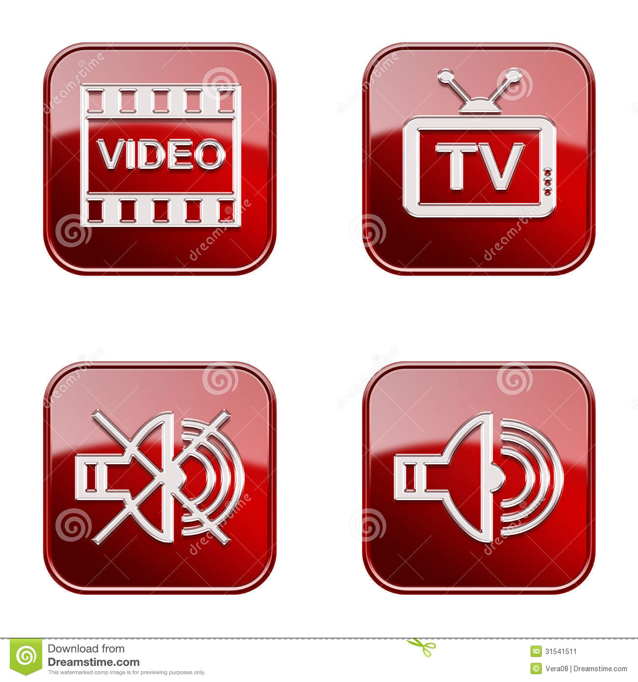 Red TV Icon