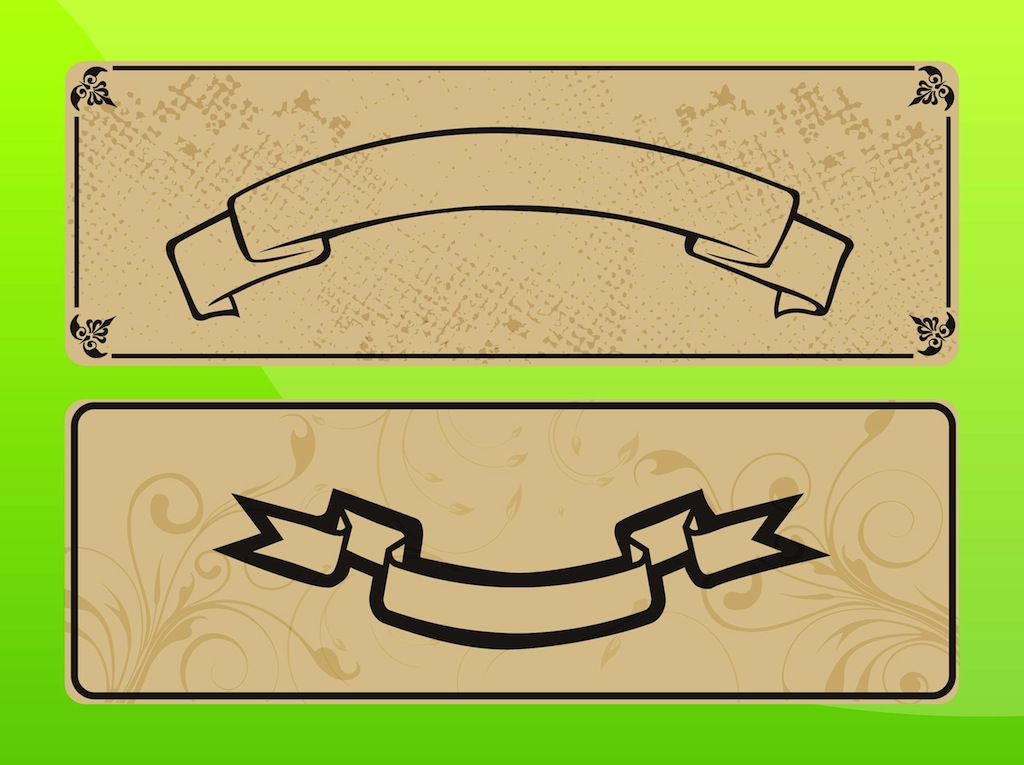 Ribbon Banner Vector Designs Ribbon Banner Vector Designs