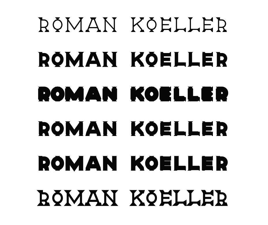 Roman Type Font