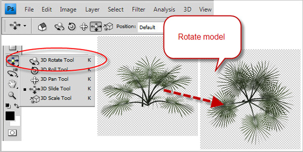 Rotate Brush Tool in Photoshop