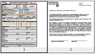 Tim Hortons Job Application Form