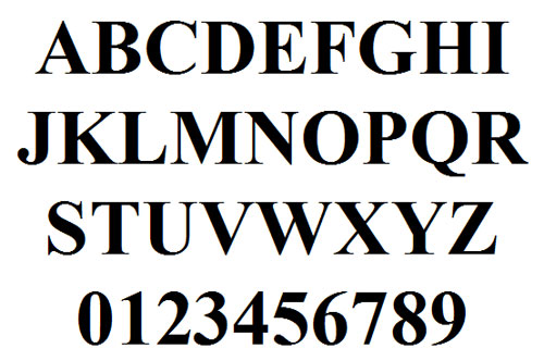 Times New Roman Font Times New Roman Font