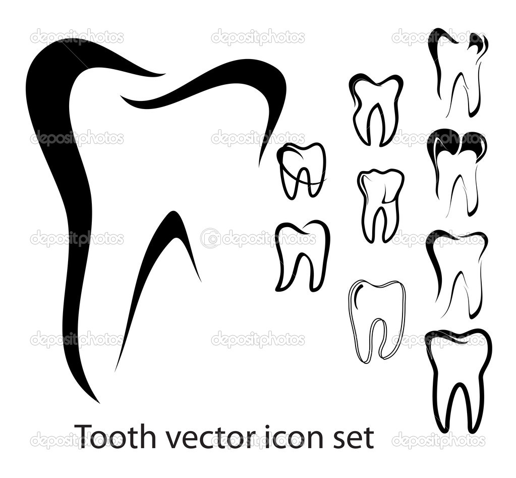 Tooth Vector Icons Set