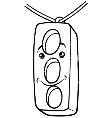 Traffic Stop Light Coloring Page