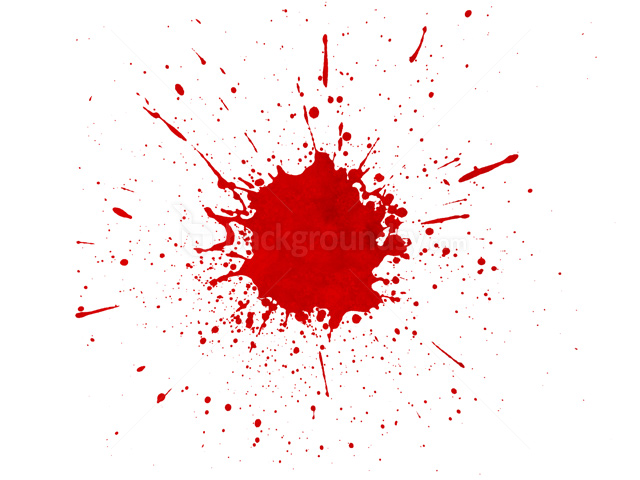 Transparent Red Paint Splatter