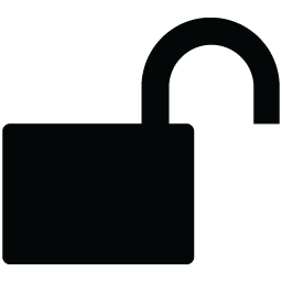 Unlocked Padlock Icon