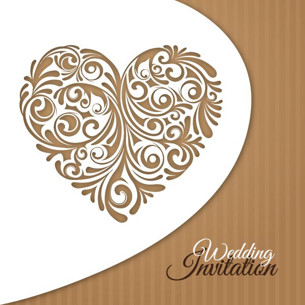 14 Wedding Invitation Design Vector Images