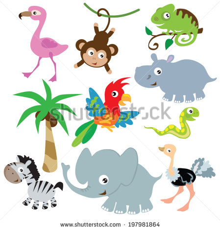 Vector Jungle Animals Vector Jungle Animals