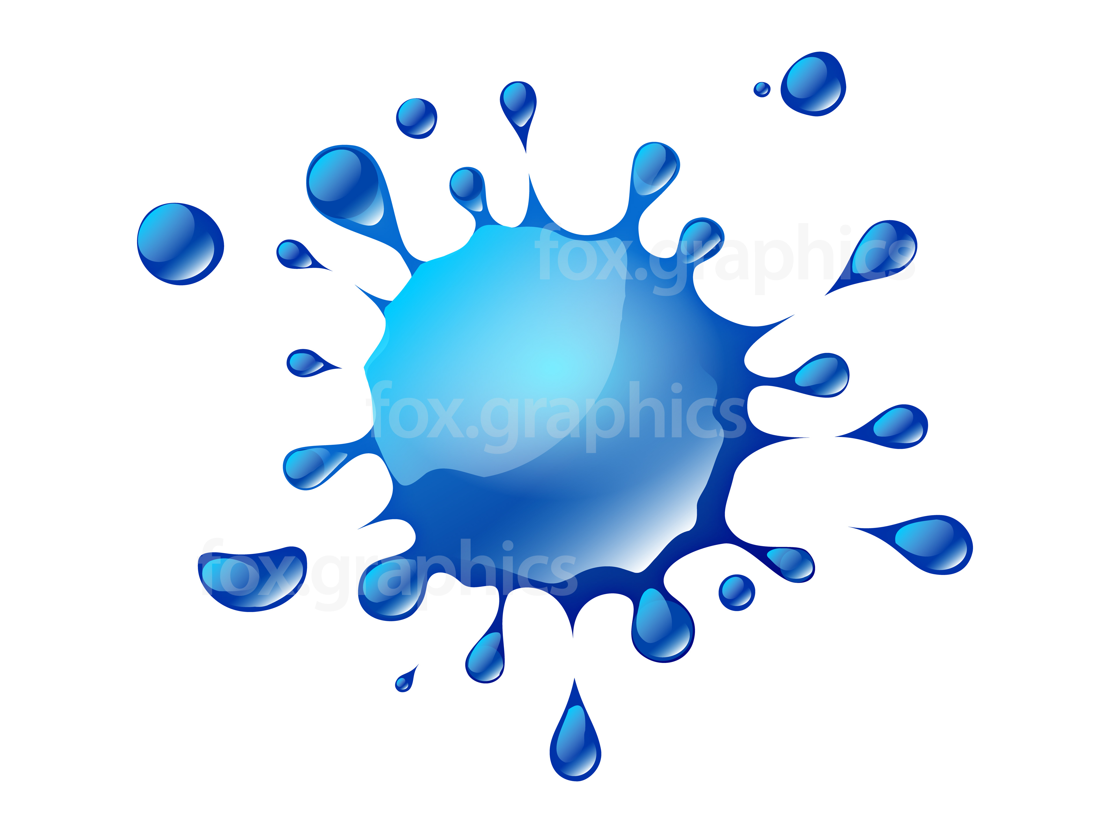 Vector Water Splash Graphic