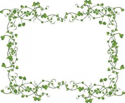 Vines Frame Vector