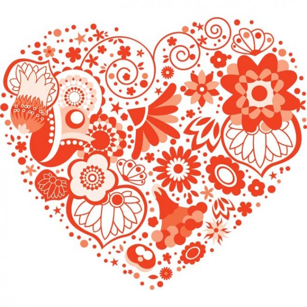 Vintage Valentine Heart Art