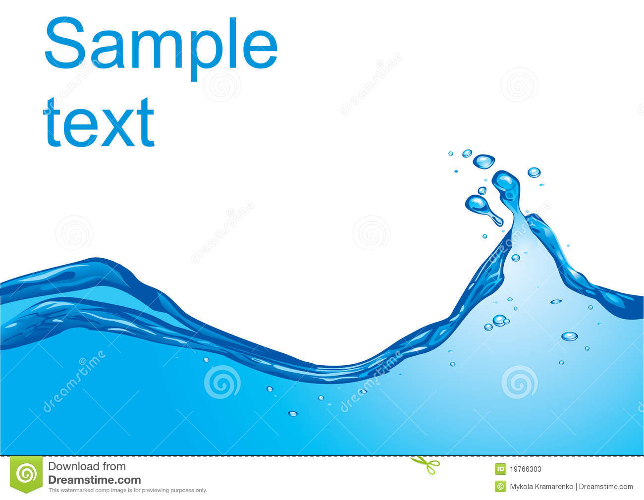 Water Waves Vector Design