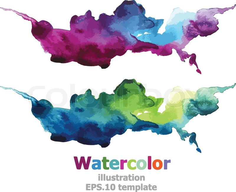 Watercolor Splatter Vector Watercolor Splatter Vector