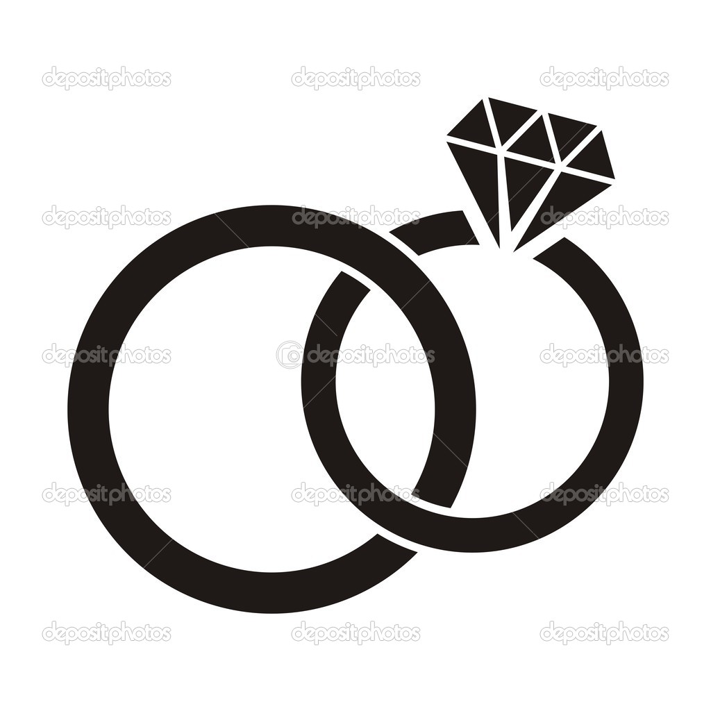 Wedding Ring Clip Art Black and White