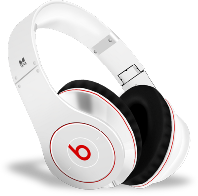 White Beats Headphones