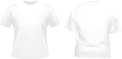 White T-Shirt Front and Back