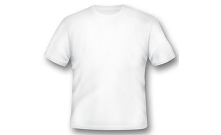 White T-Shirt Template