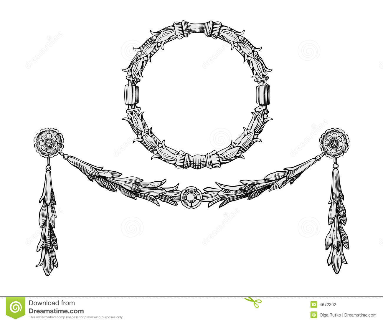 Wreath Frame Vector