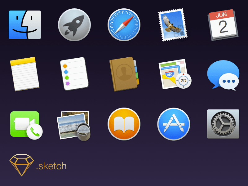 Yosemite Icons OS X