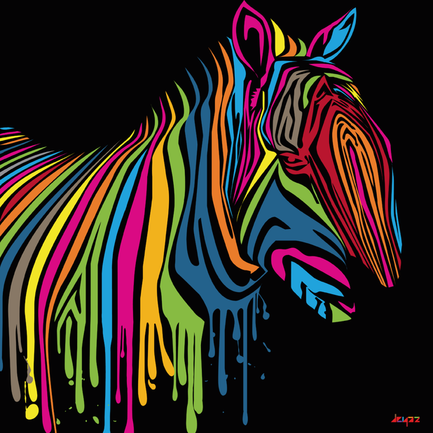 Zebra Pop Art