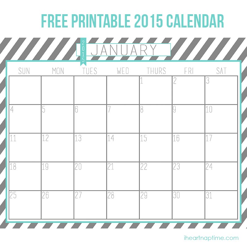 2015 Free Printable Calendars Com