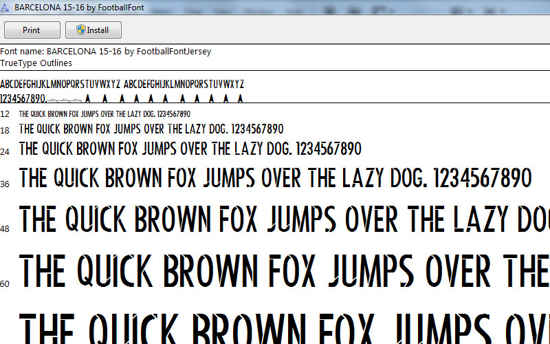 2016 Barcelona Font Ttf