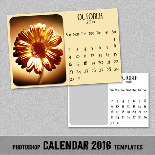 2016 Monthly Calendar Template