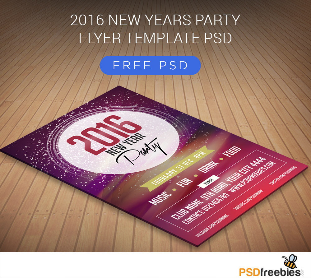 2016 New Year's Party Flyer