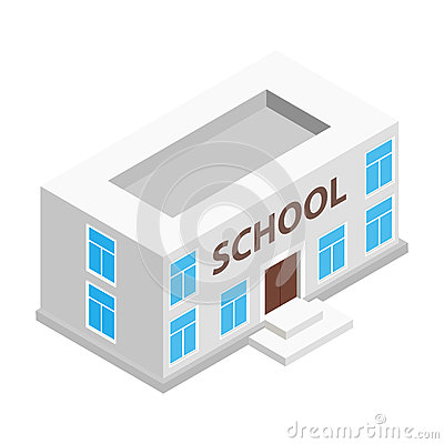 3D Icons Buildiny School 3D Icons Buildiny School