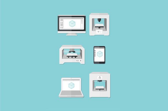 3D Printing Icon 3D Printing Icon