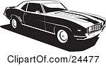 69 Camaro Muscle Cars Racing Clip Art