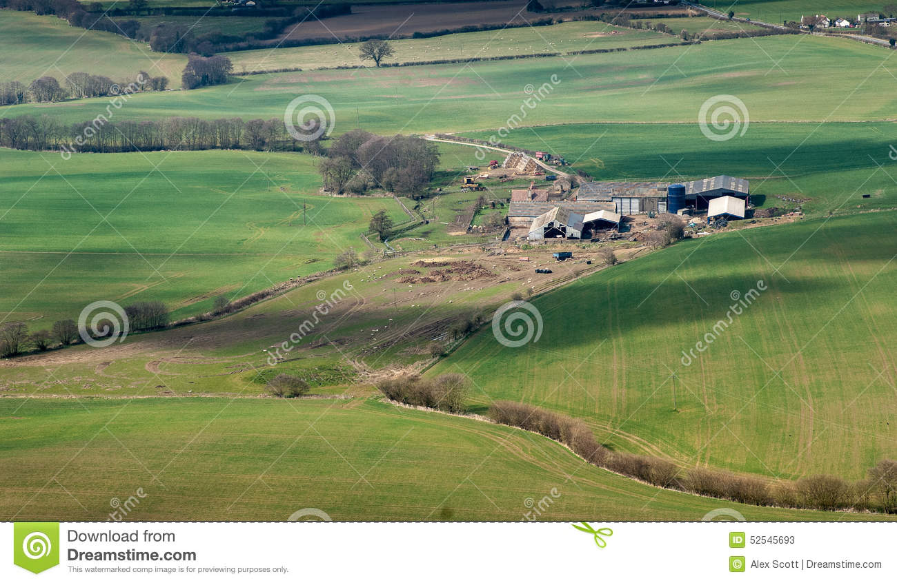 Aerial Farm Landscape