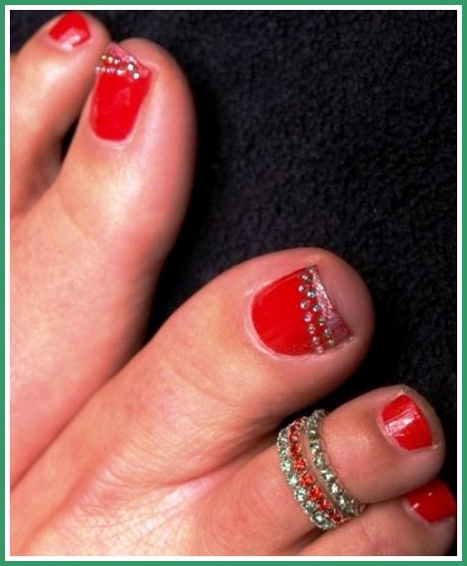 Anchor Toe Nail Designs