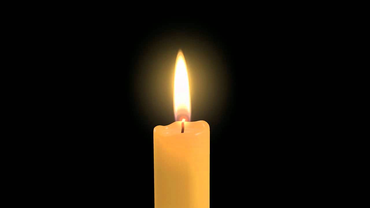Animated Candle Flame White Background